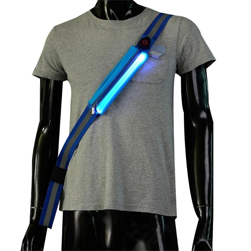 Running Visibility Gear - T3LB Sabuk Reflektif LED Visibilitas Tinggi