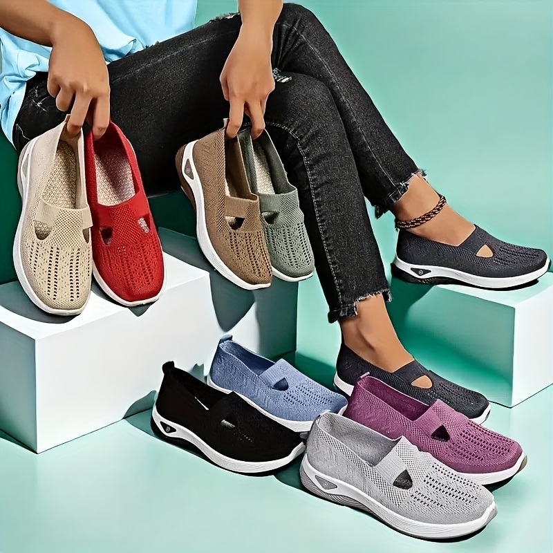 Sepatu Sneakers Rajut Wanita M - Insole Arch Support ulasan dan harga