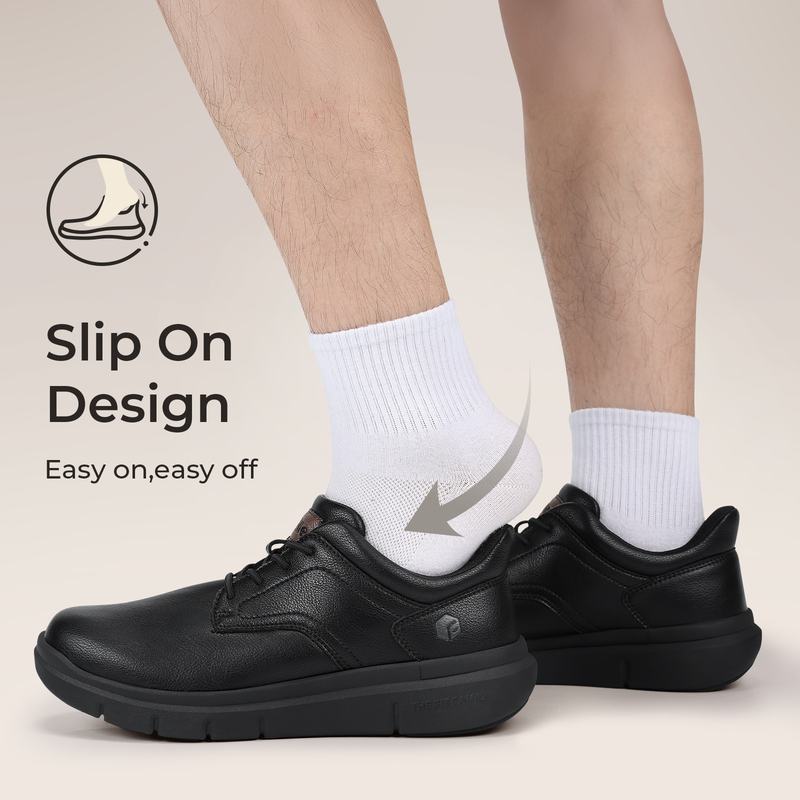 Sepatu Kasual Slip-On Kulit Le - Insole Arch Support ulasan dan harga