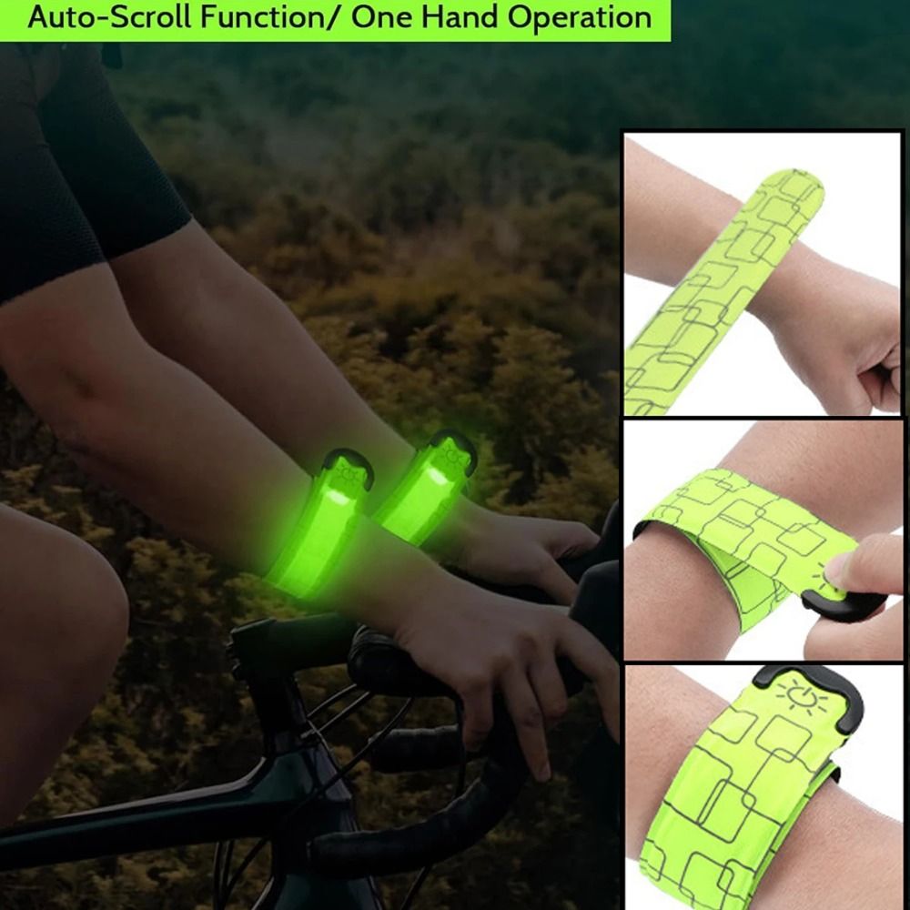 Gelang Lari Malam Gaya Baterai - Running Visibility Gear ulasan dan harga